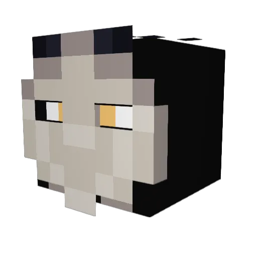 Madpakken Minecraft avatar head, 3D render