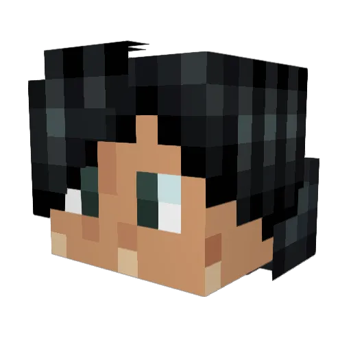 Madpeset Minecraft avatar head, 3D render