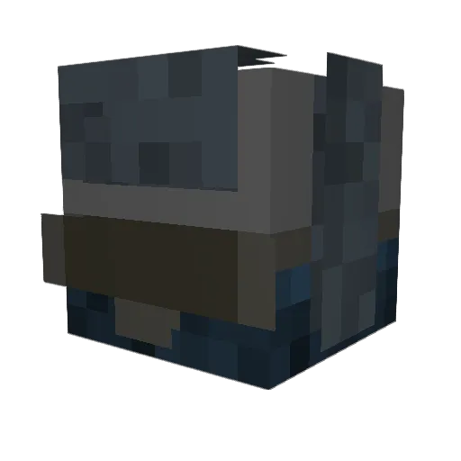 Madpotato666 Minecraft avatar head, 3D render