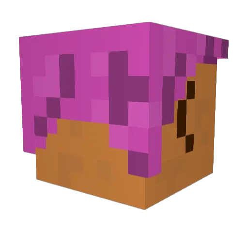 Madrian Minecraft avatar head, 3D render