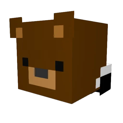 Madrid_767 Minecraft avatar head, 3D render