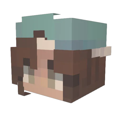 MadsCarv Minecraft avatar head, 3D render