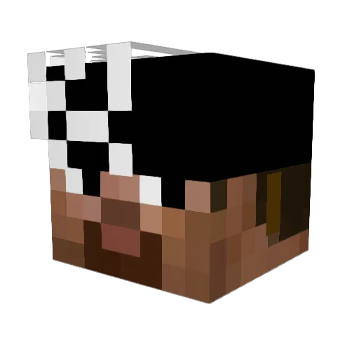 MadsKKS Minecraft avatar head, 3D render