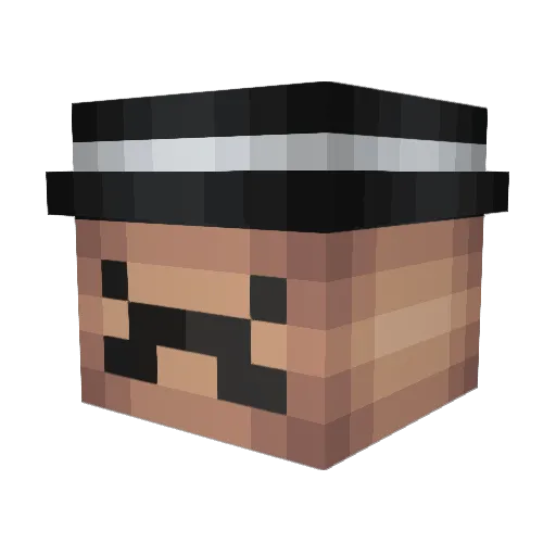 MadsRindahl Minecraft avatar head, 3D render