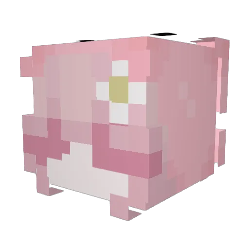 Mads_Crazy Minecraft avatar head, 3D render