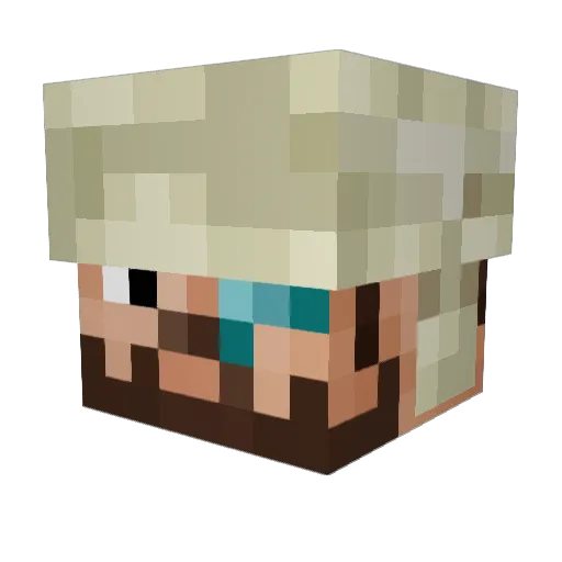 Mads_E Minecraft avatar head, 3D render