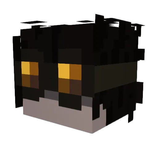 Madsbcarlsen Minecraft avatar head, 3D render