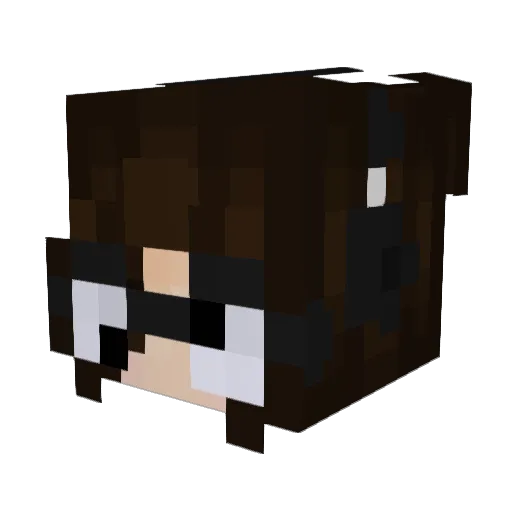 Madscalz Minecraft avatar head, 3D render