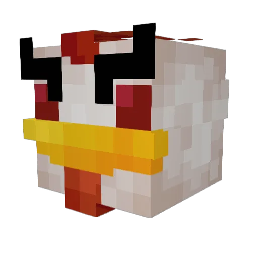 Madschicken Minecraft avatar head, 3D render