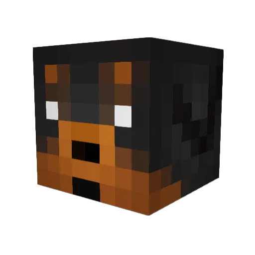 Madsemil5151 Minecraft avatar head, 3D render