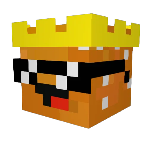Madsen3000 Minecraft avatar head, 3D render