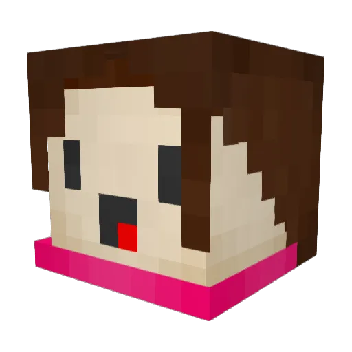 Madsensational Minecraft avatar head, 3D render