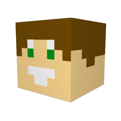Madserinooo Minecraft avatar head, 3D render