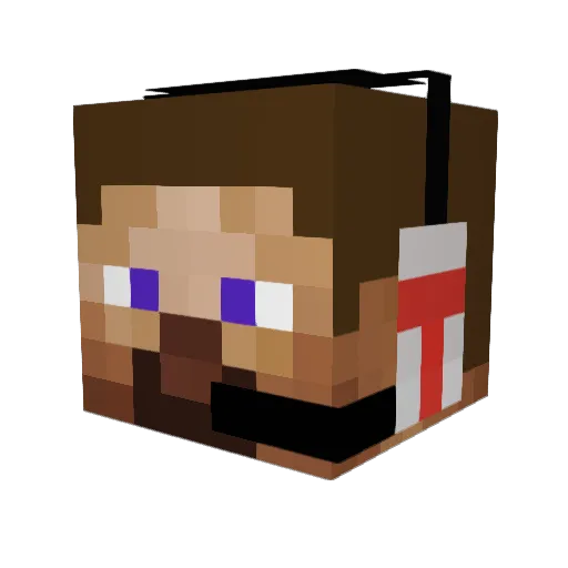 Madskvist Minecraft avatar head, 3D render