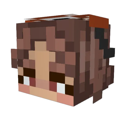 Madsnoblade Minecraft avatar head, 3D render