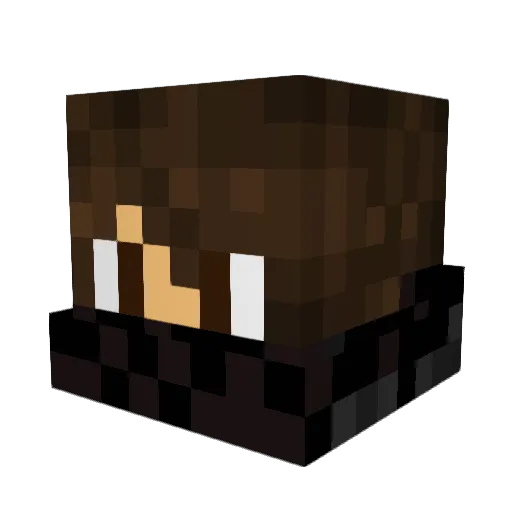 Madsskul Minecraft avatar head, 3D render