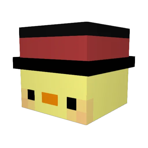 Madtatwo3 Minecraft avatar head, 3D render