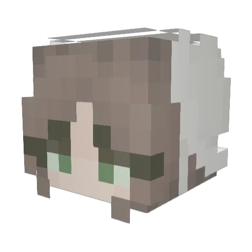 Madtulk22 Minecraft avatar head, 3D render