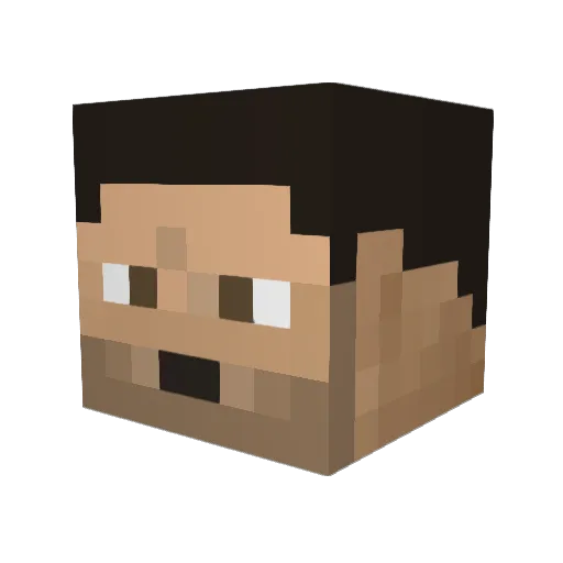 Maduar95 Minecraft avatar head, 3D render