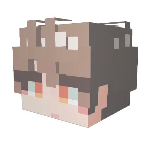 Maduras76 Minecraft avatar head, 3D render