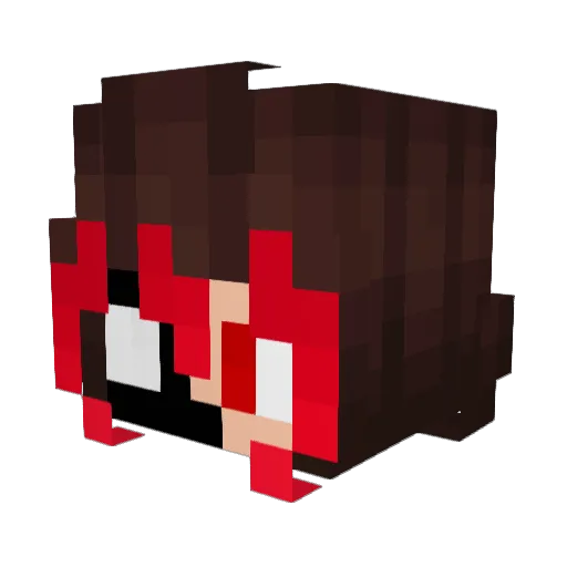 Maduvy_ Minecraft avatar head, 3D render