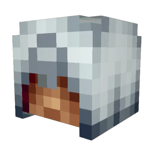Madwoods Minecraft avatar head, 3D render