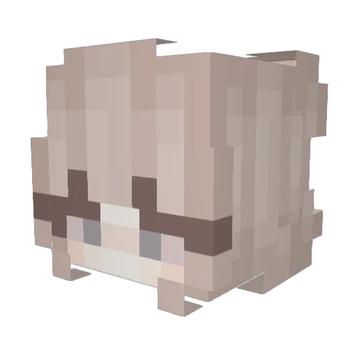 Mady83 Minecraft avatar head, 3D render