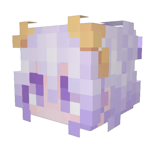 MadyDL Minecraft avatar head, 3D render