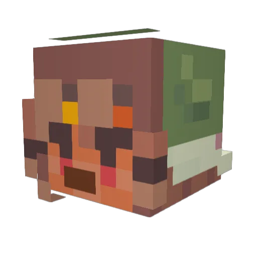 MadyDrawz Minecraft avatar head, 3D render