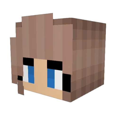 Madyss Minecraft avatar head, 3D render