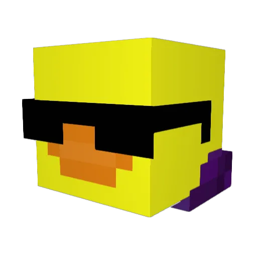 Madz251 Minecraft avatar head, 3D render