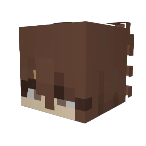 MadzFr Minecraft avatar head, 3D render