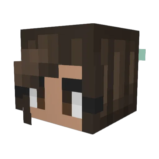 MadzPadz101 Minecraft avatar head, 3D render