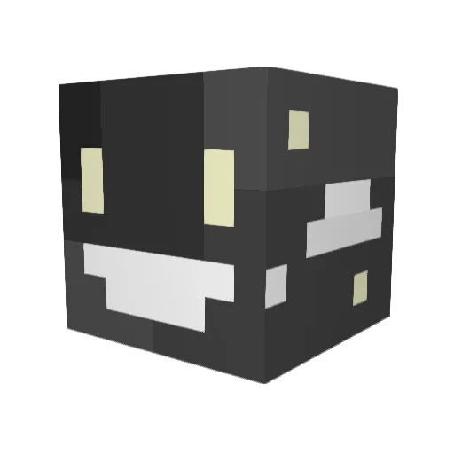 Madzey_ Minecraft avatar head, 3D render