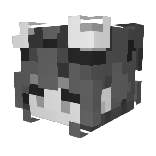 Madzielec Minecraft avatar head, 3D render