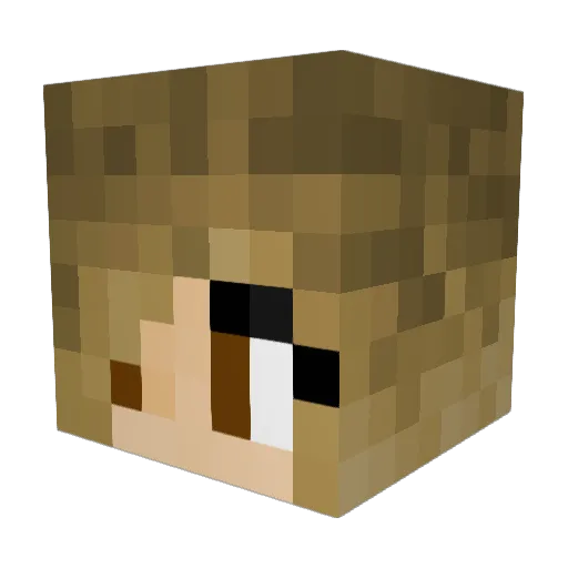 Madzistik Minecraft avatar head, 3D render