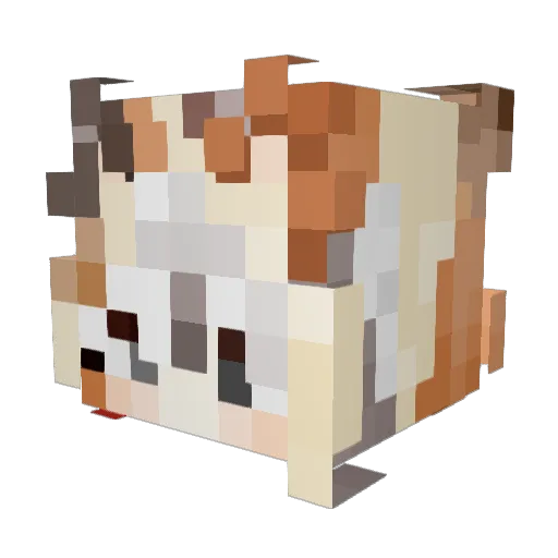 Madzixuu Minecraft avatar head, 3D render
