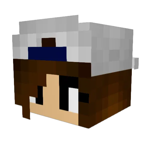 Madzzz Minecraft avatar head, 3D render