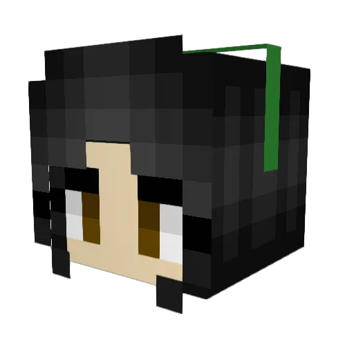 Mae504 Minecraft avatar head, 3D render