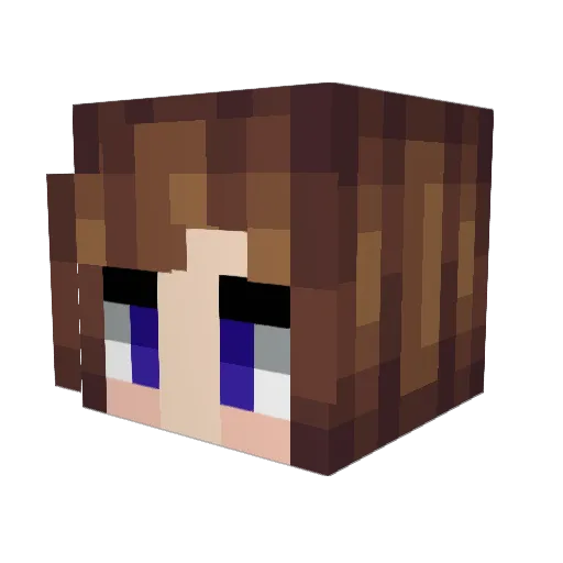 MaeBeezs Minecraft avatar head, 3D render