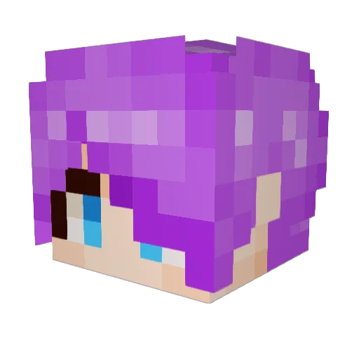 MaeMie_ Minecraft avatar head, 3D render