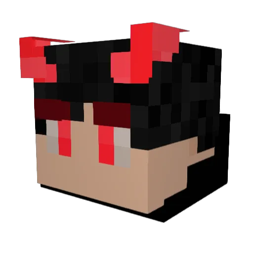 Mae_99 Minecraft avatar head, 3D render