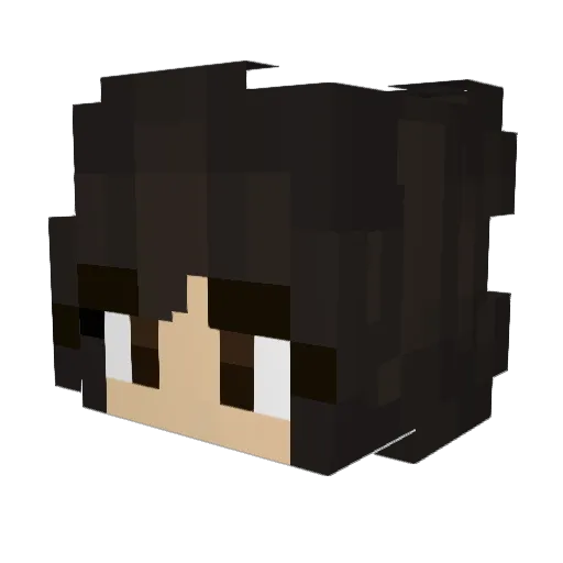 Mae_N Minecraft avatar head, 3D render