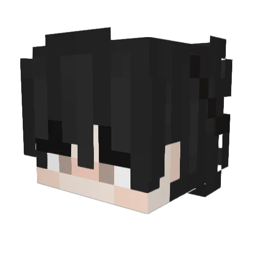 Maeaee Minecraft avatar head, 3D render