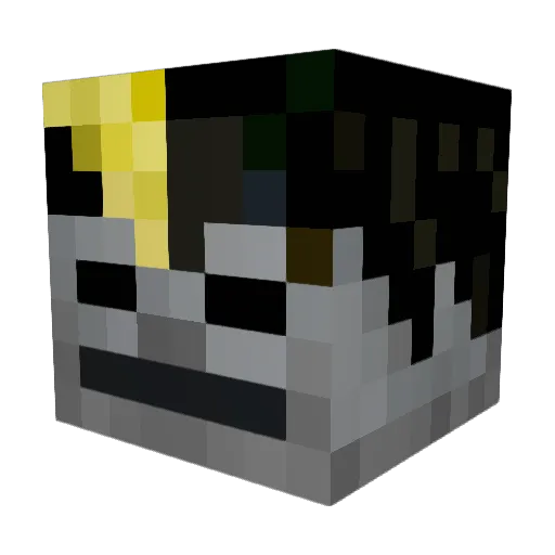 Maegous Minecraft avatar head, 3D render