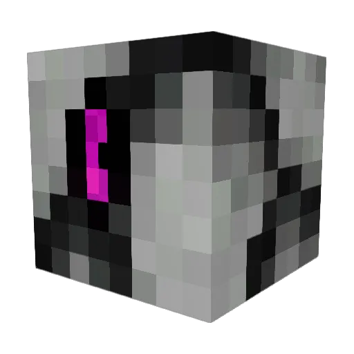 Maegya Minecraft avatar head, 3D render