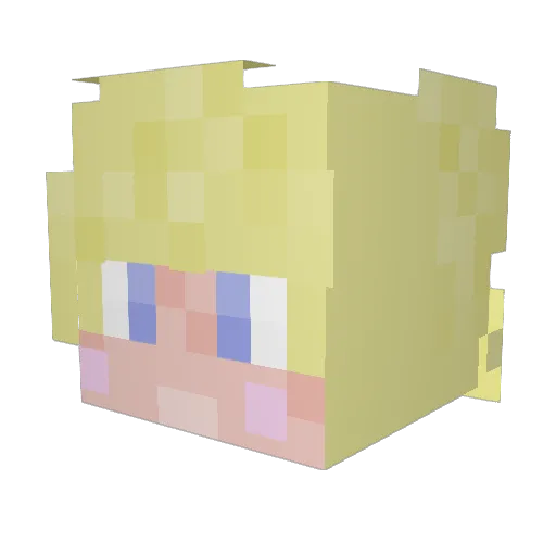 Maehmedo Minecraft avatar head, 3D render