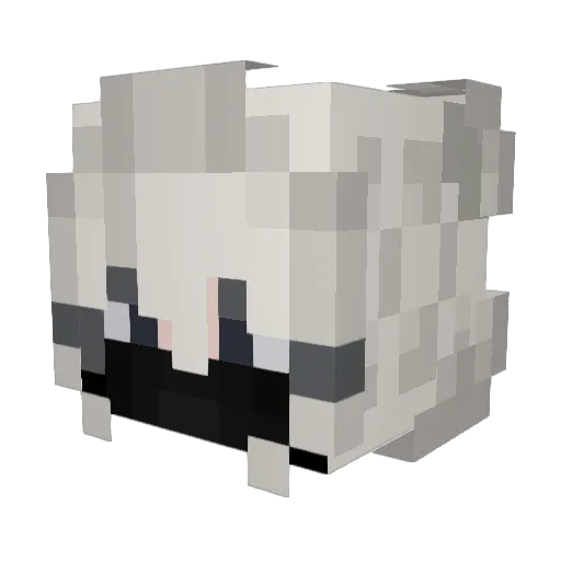 Maejjo Minecraft avatar head, 3D render