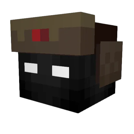 Mael66 Minecraft avatar head, 3D render