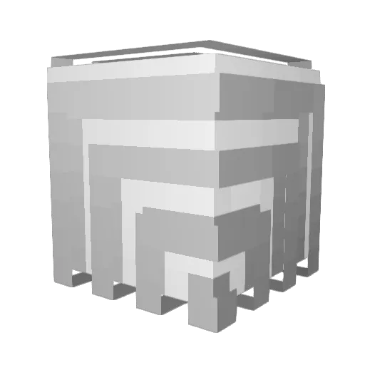 MaelBJJ Minecraft avatar head, 3D render